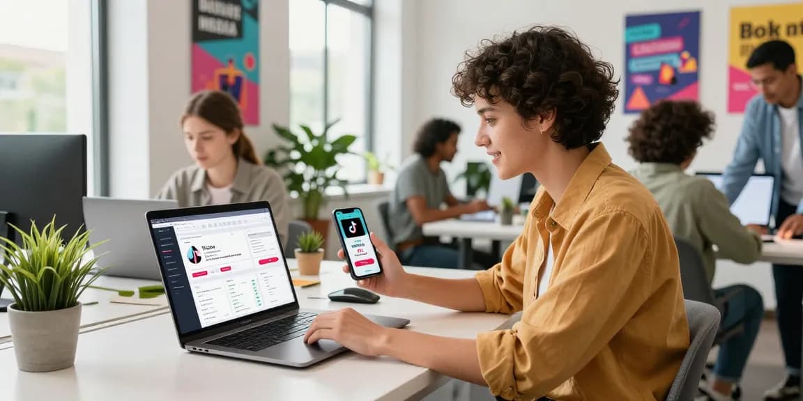 Discover how to buy TikTok followers effectively in a modern workspace.