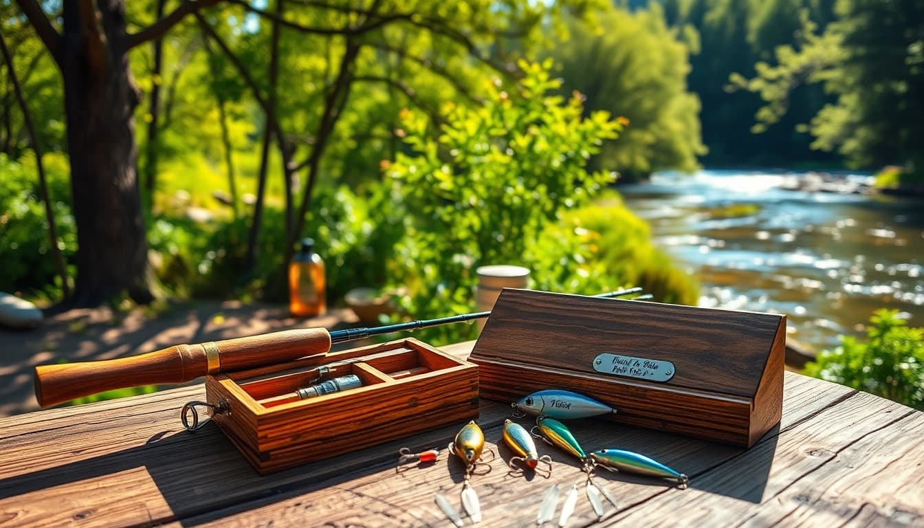 Browse unique fishing gifts showcasing handcrafted quality and charm.