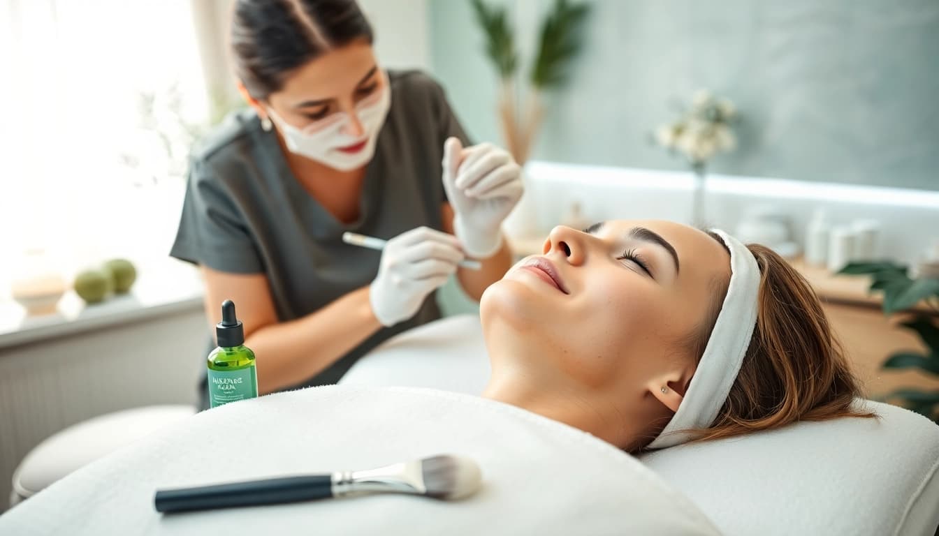 Experience Acne facial treatment Queens NY focusing on effective skincare solutions in a serene spa.