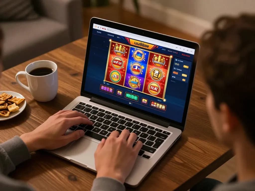 Players enjoying games on uu88ae platform at home, showcasing an engaging online gambling environment