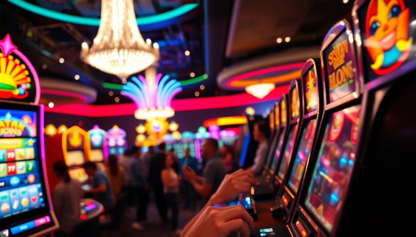 Menang besar di situs slot88 dengan mesin slot menyala di kasino yang cerah.