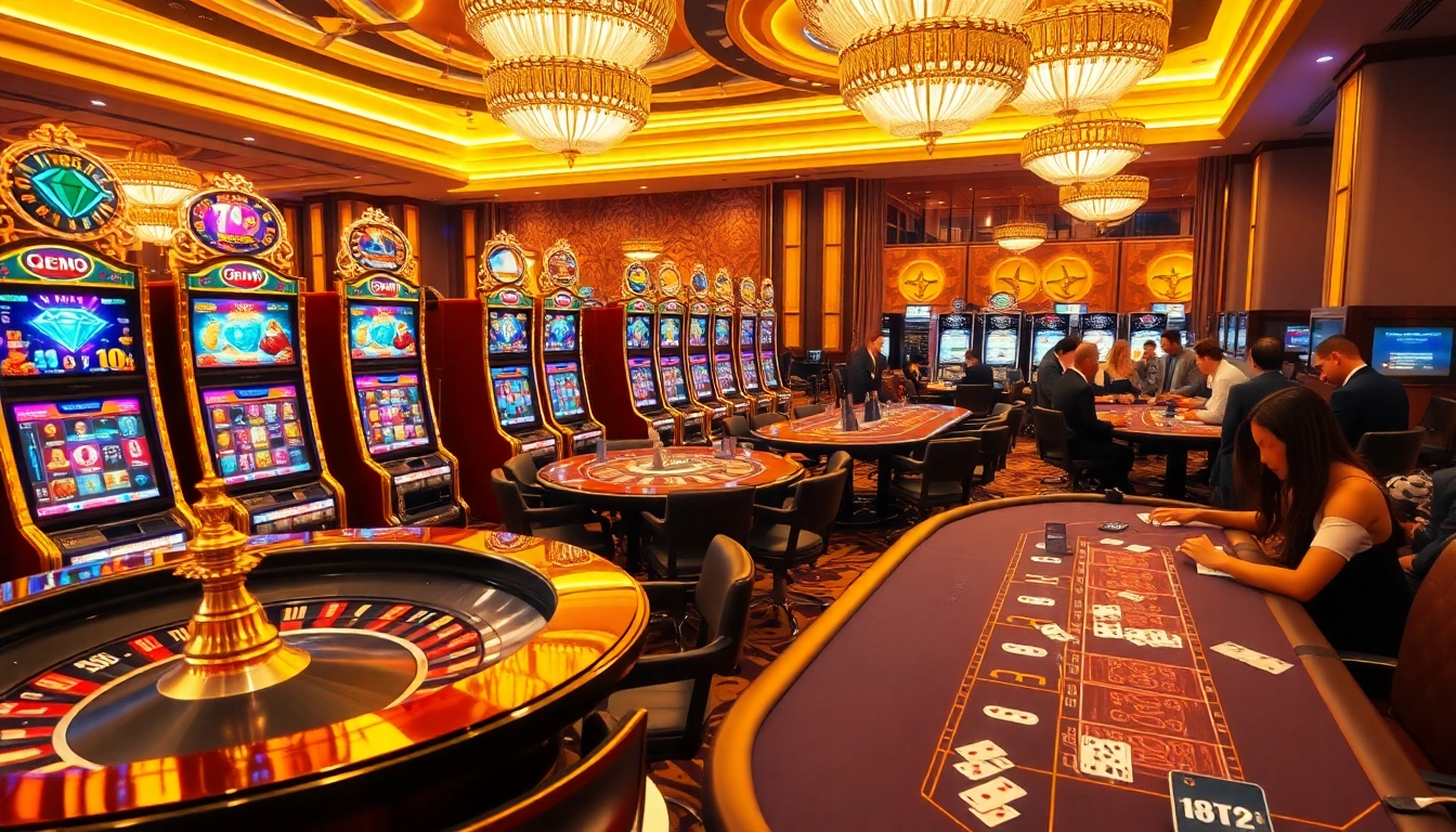 Experience the thrill of gem ev88 with elegant casino games and vibrant slot machines.