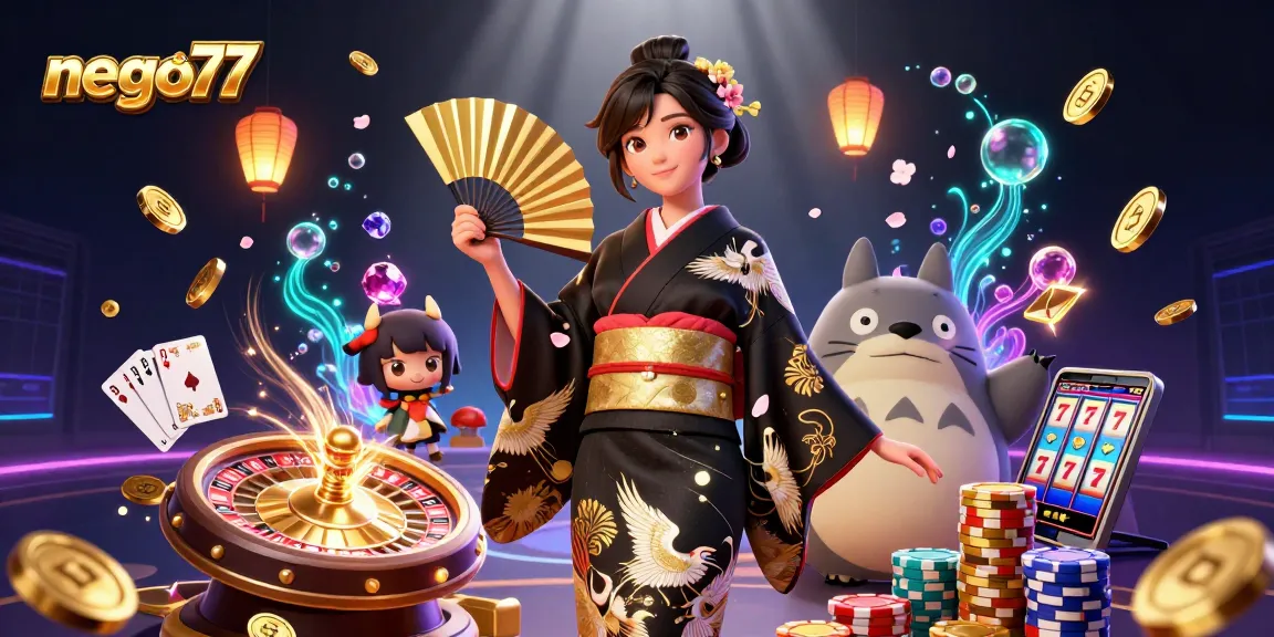 Experience fast gameplay at nego77 with vibrant casino elements, featuring 3D characters and action-packed visuals.