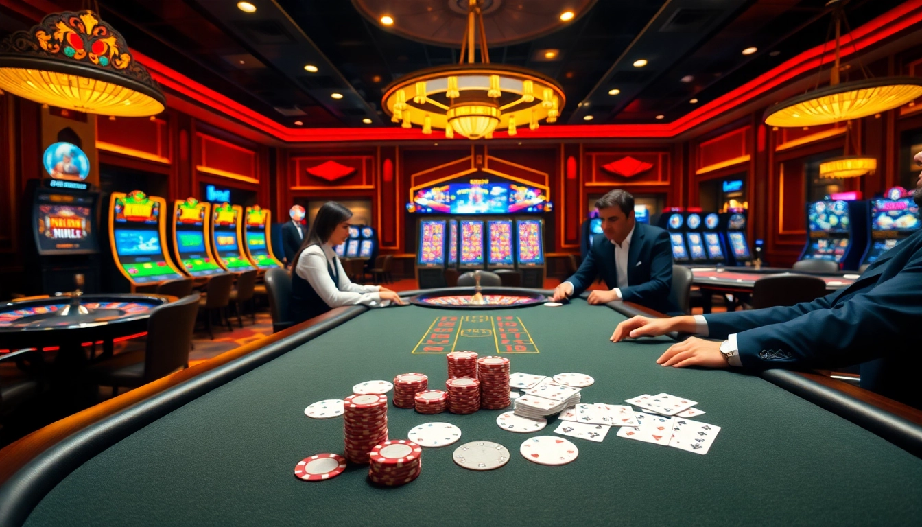 Experience the thrill of gambling at https://f8bet.ventures/ with vibrant casino tables and poker games.