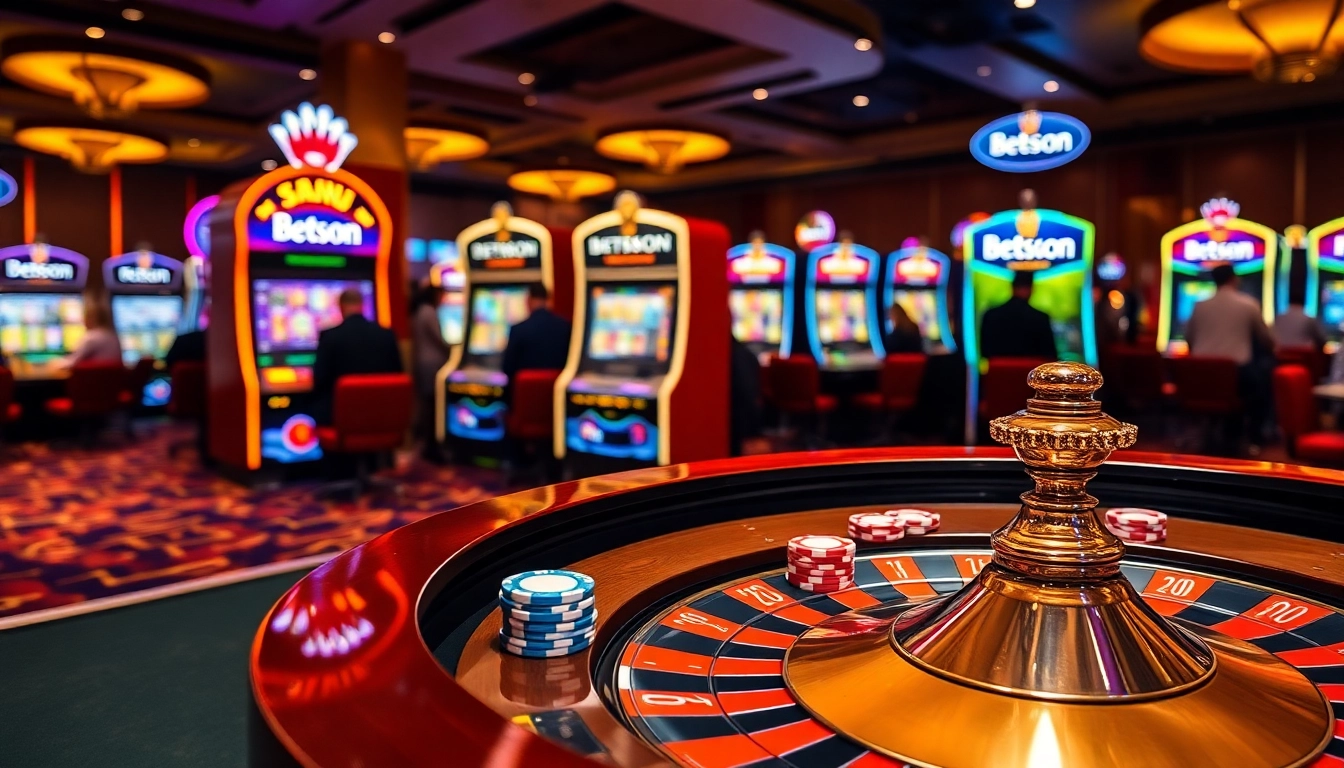 Experience the thrill of the Betsson App with vibrant casino visuals and exciting gameplay.