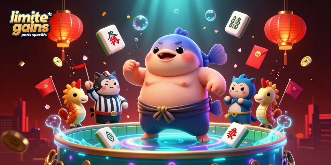 Visualisez la limite de gains paris sportifs avec des personnages animaliers portant des accessoires de jeu.
