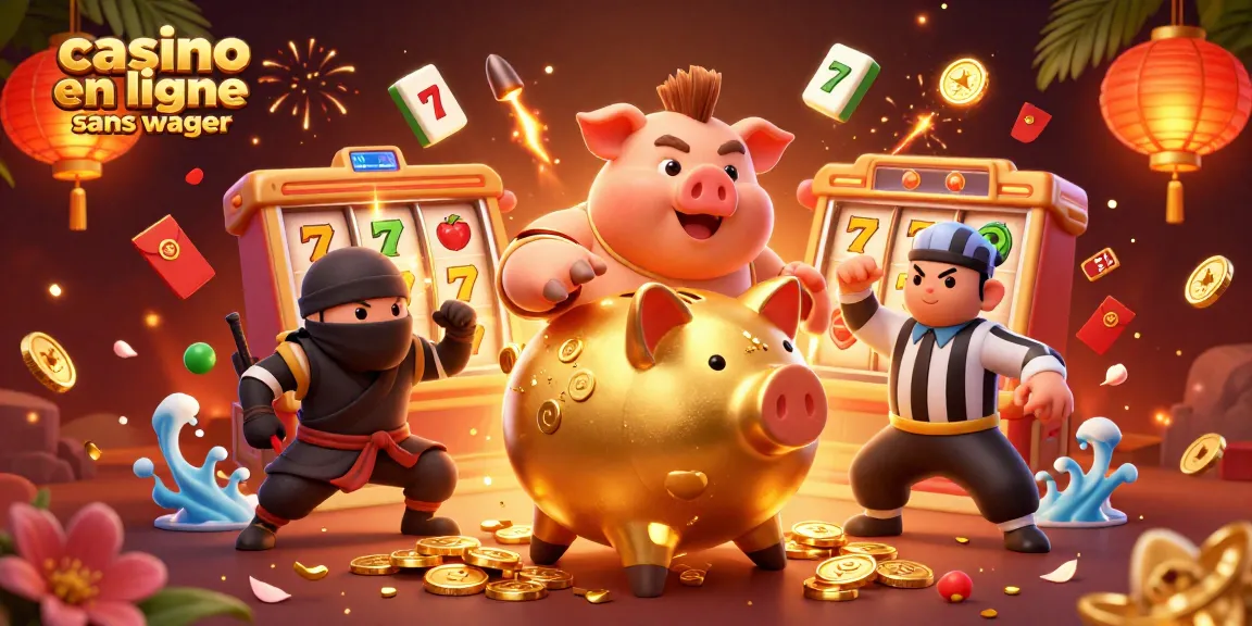 Gagnez avec le casino en ligne sans wager grâce à une illustration dynamique et colorée.