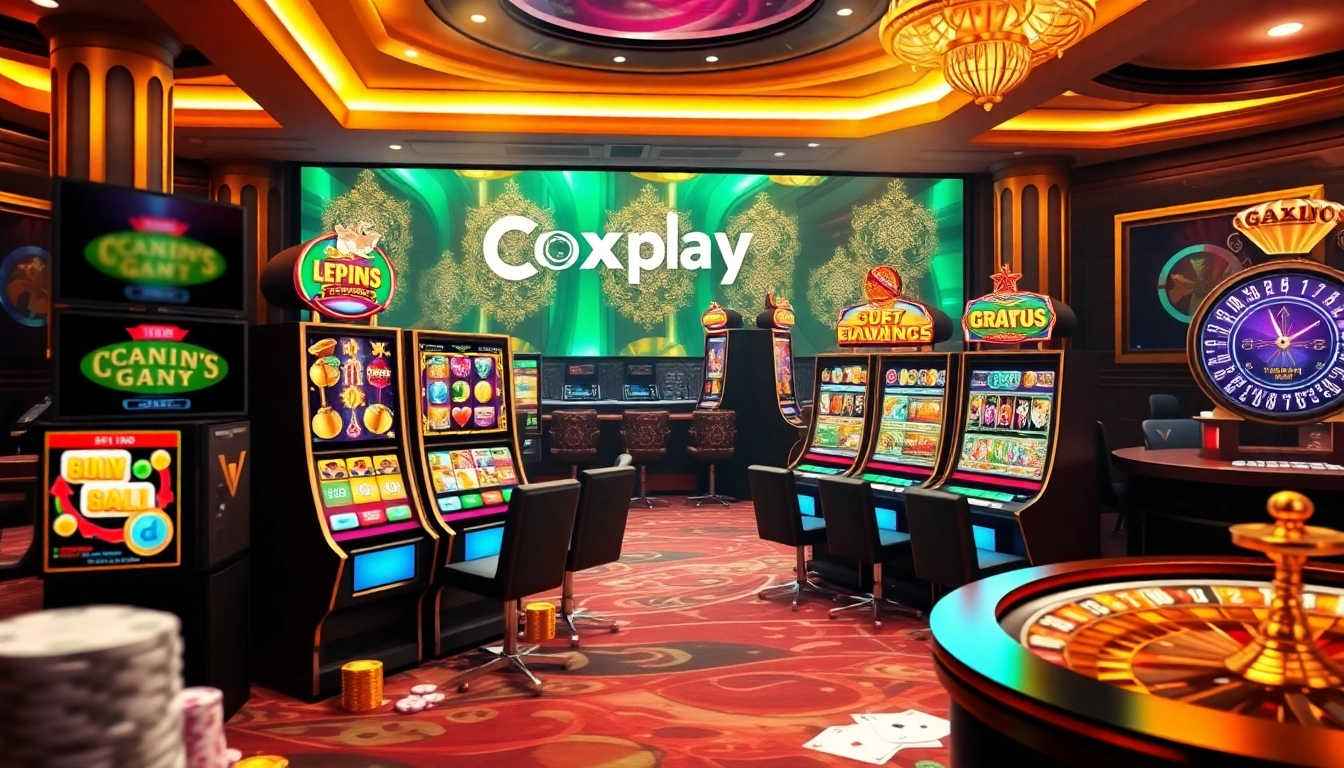 Players enjoying the thrilling action of Oxplay with vibrant slots and engaging casino atmosphere.