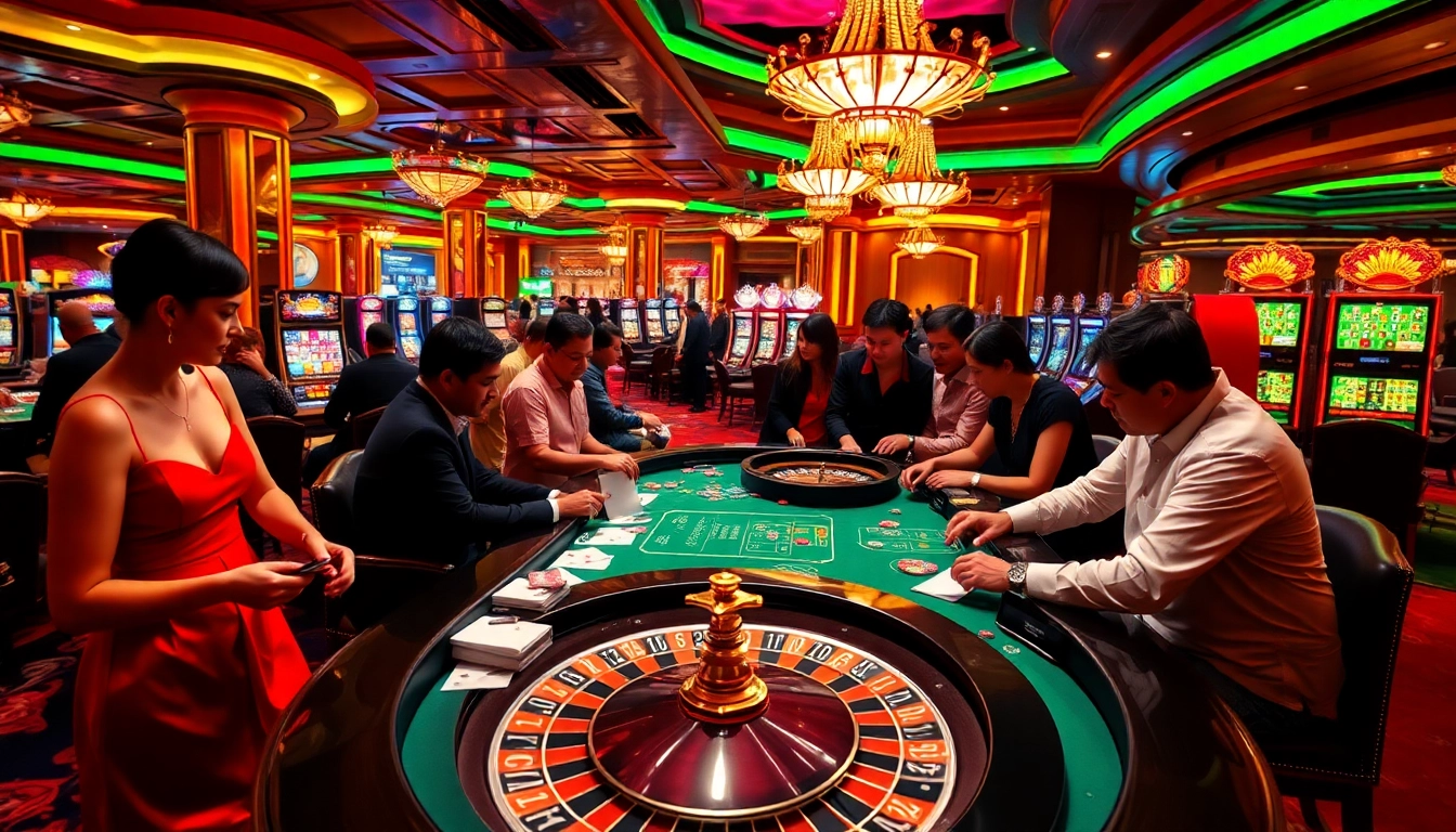 Người chơi tận hưởng cảm giác casino tại https://luck8.com với những máy đánh bạc đầy màu sắc và bàn cược.