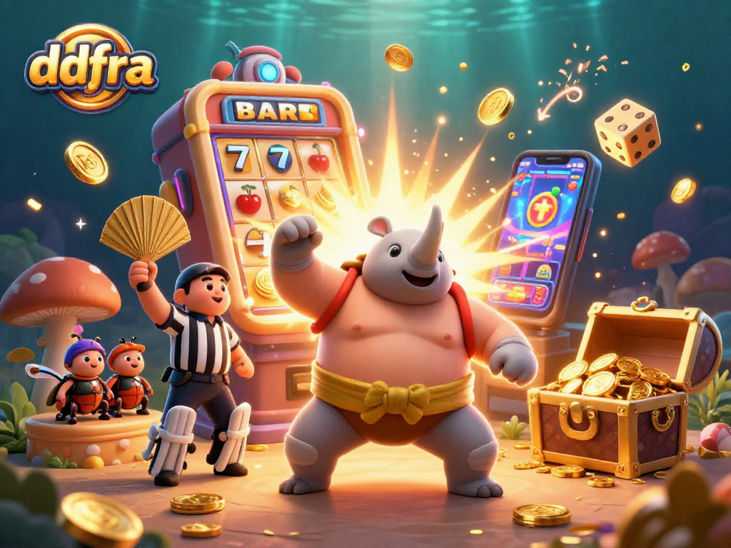 Experience dynamic gaming action at ddfra with exciting slots and vibrant casino game elements.