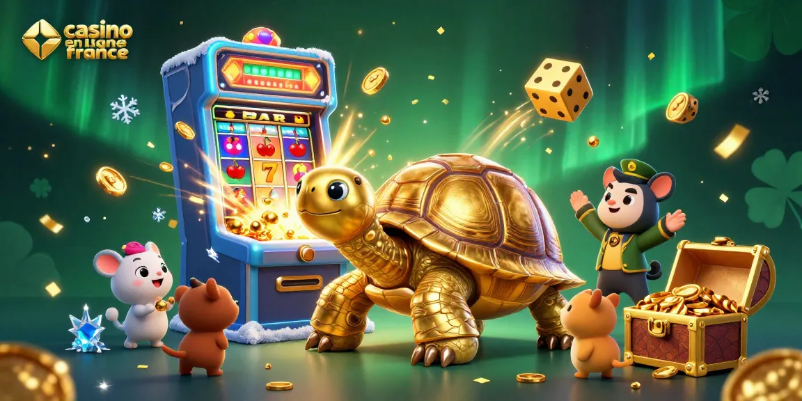Jeu captivant au casino en ligne France avec des aventures palpitantes autour d'une tortue dorée.