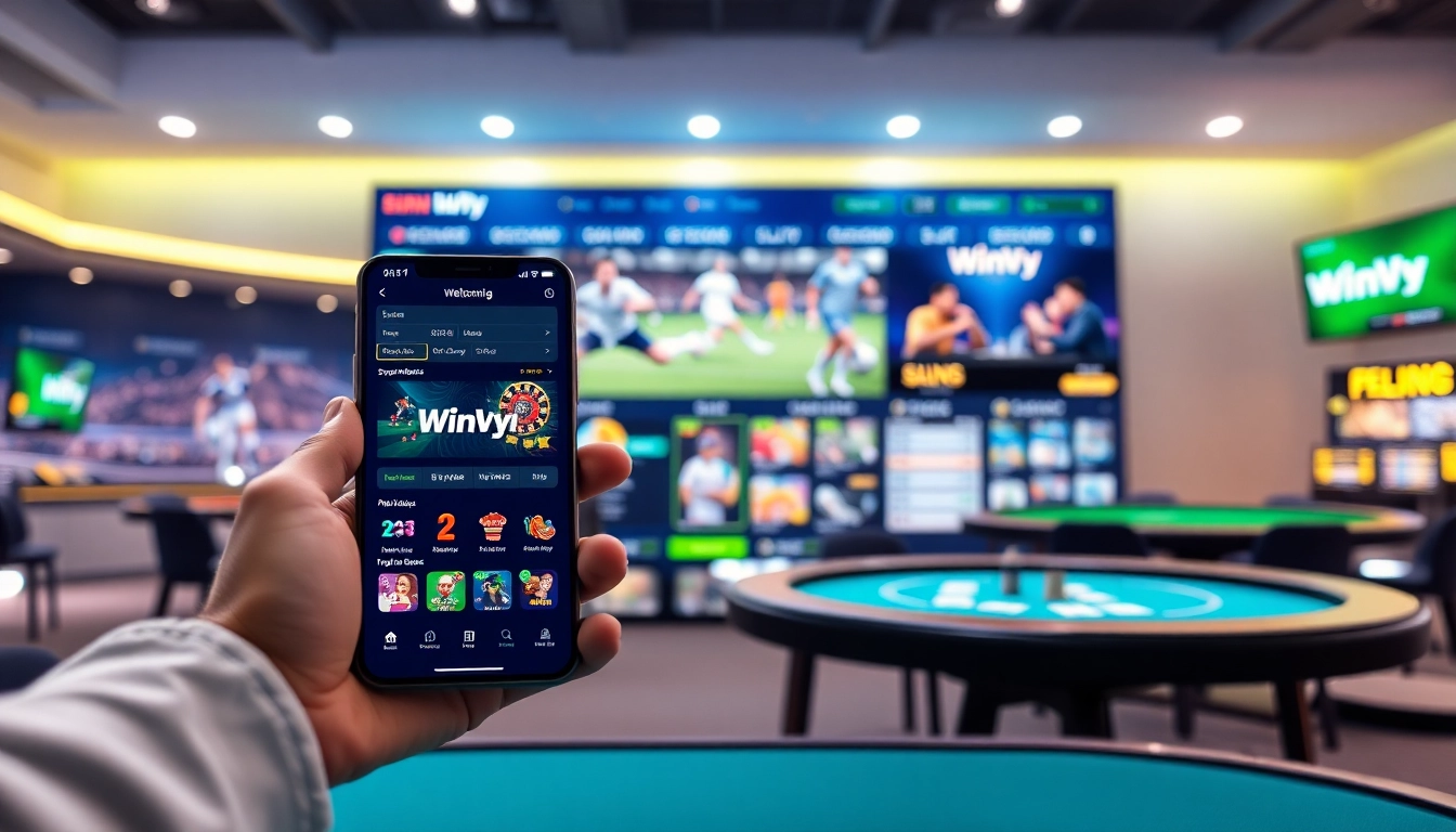 Winvn 9 online betting platform showcasing diverse gaming options in a user-friendly interface.