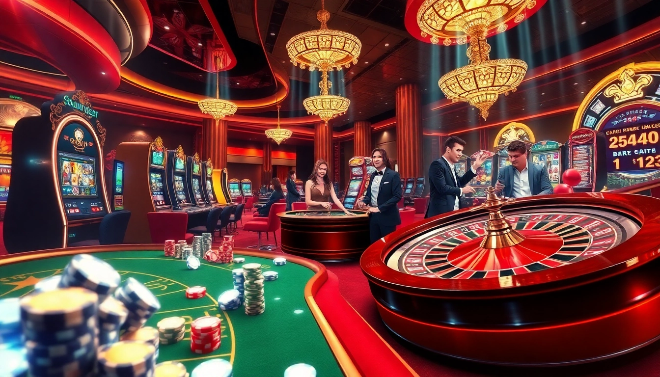 Exciting online gambling experience at nhà cái gg88 featuring casino games and vibrant atmosphere.