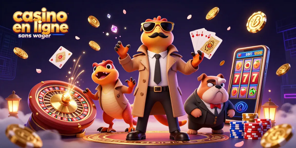 Profitez du casino en ligne sans wager avec des raptors amusants déguisés en VIP.