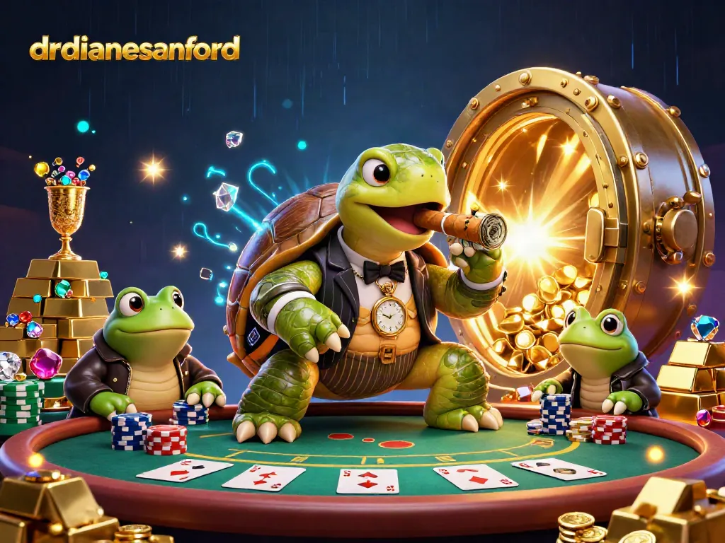 Engage in thrilling poker action as drdianesanford navigates through a vibrant casino scene.