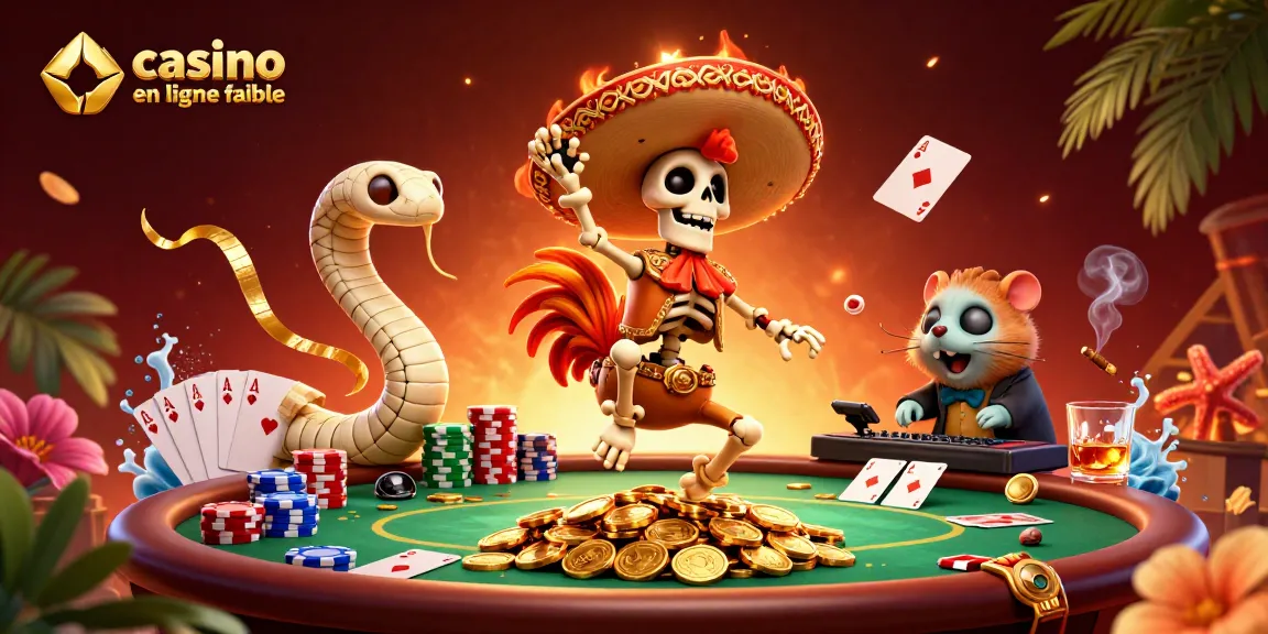 Casino en ligne fiable avec un perroquet mariachi célébrant sur des pièces d'or.