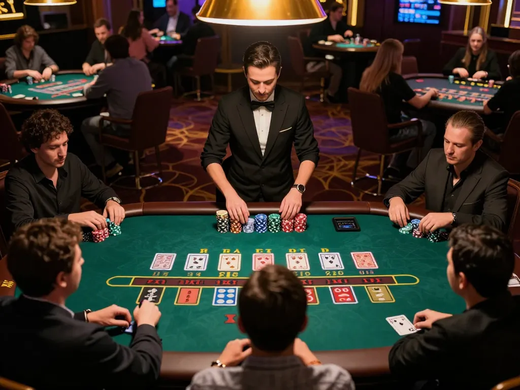 Engaged players experiencing live dealer action at LOTO 188 Baccarat table, capturing the excitement of online gambling