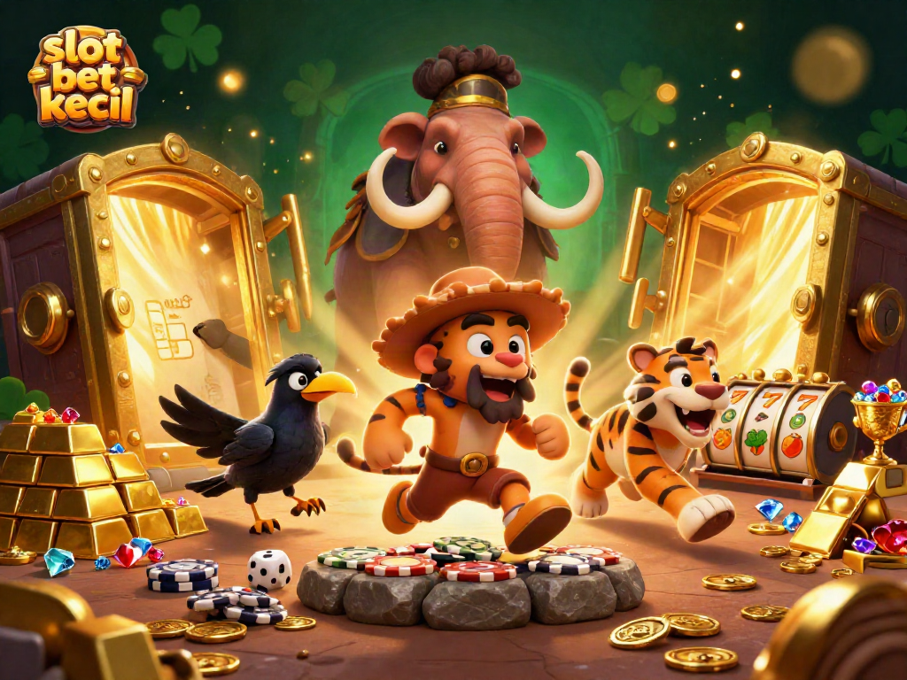 Engage in thrilling slot bet kecil adventures with vibrant prehistoric casino elements and dynamic treasures.