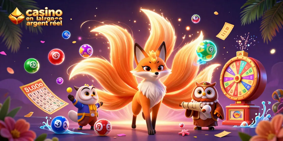 Jouez dans un casino en ligne argent réel avec des jeux animés et des éléments vibrants de loterie.