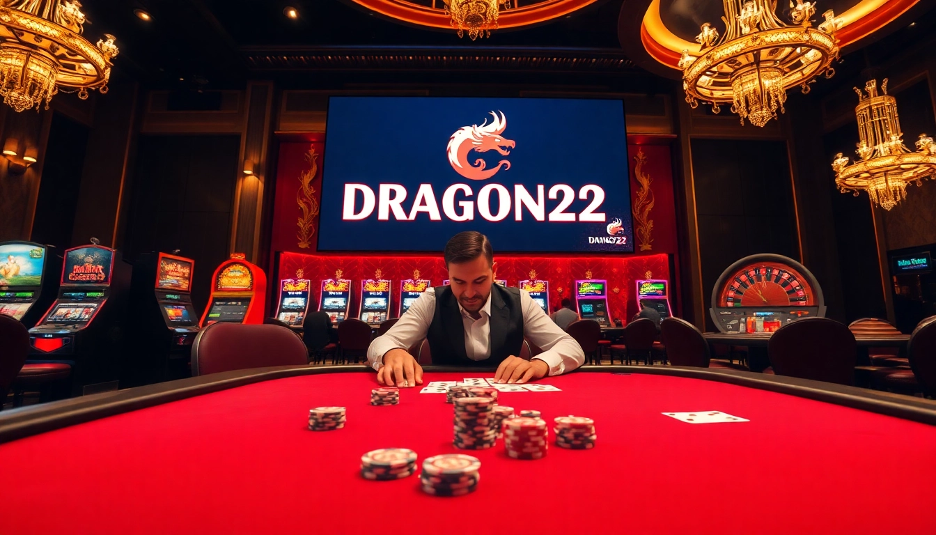 Experience exhilarating gameplay at DRAGON222's casino table, capturing high-stakes action and excitement.