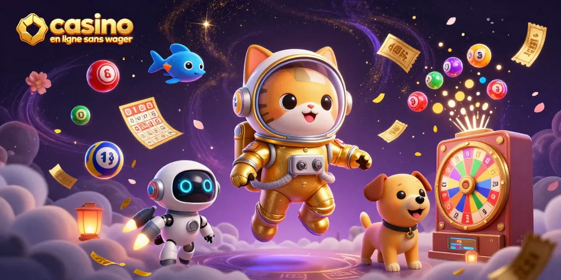 Découvrez la magie du casino en ligne sans wager avec cette illustration spatiale fascinante.
