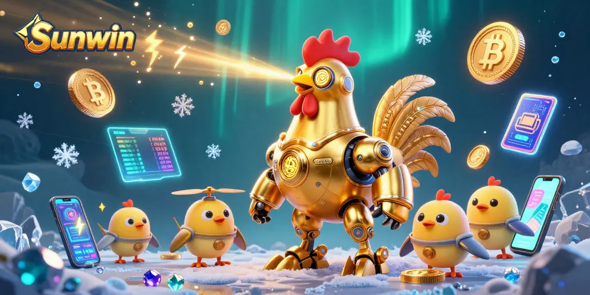 Engage in the thrilling world of Sunwin with vibrant casino elements and eye-catching animations.