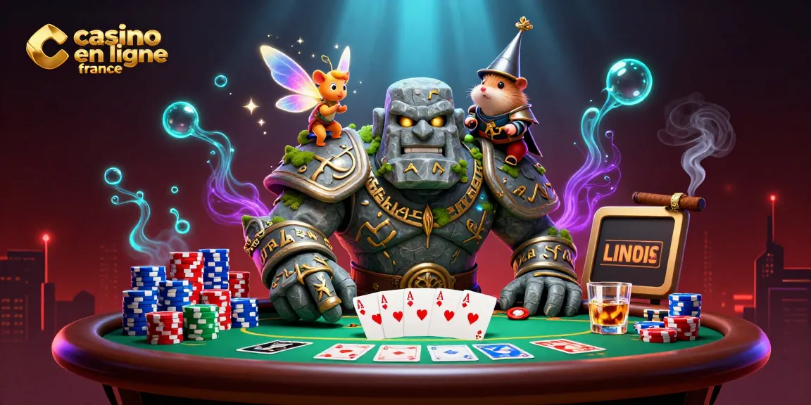 Explorez les jeux captivants dans un casino en ligne France à travers cette illustration vibrante.