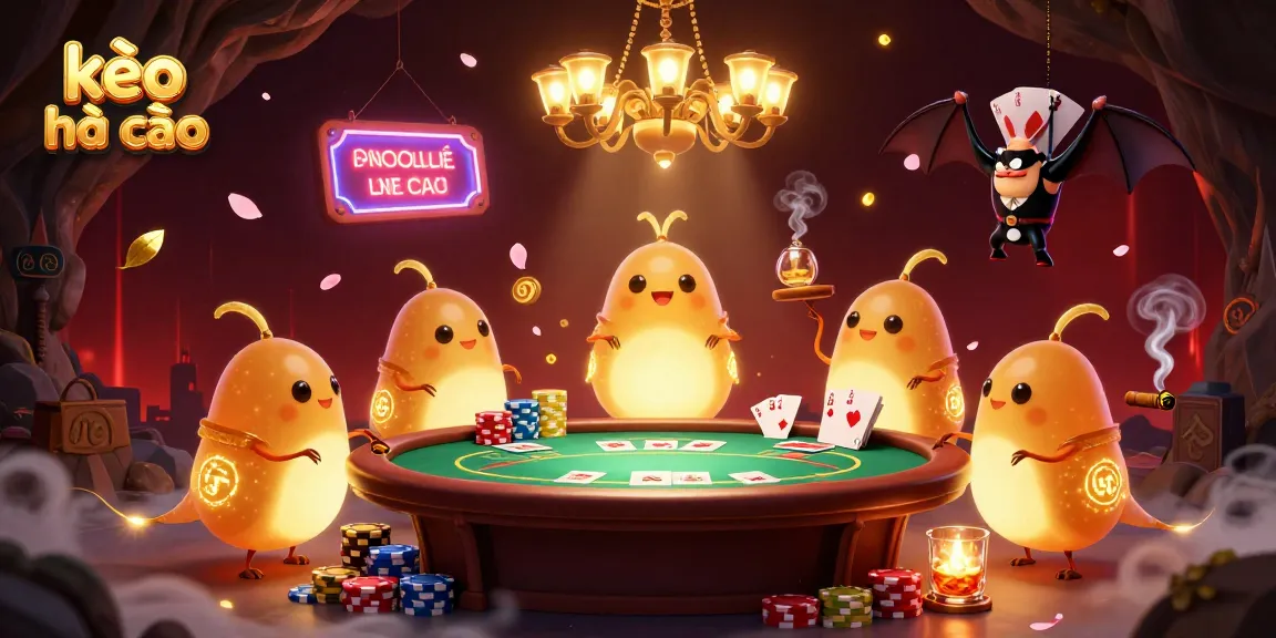Engage in thrilling kèo nhà cái action at a vibrant cave casino lit by glowworms