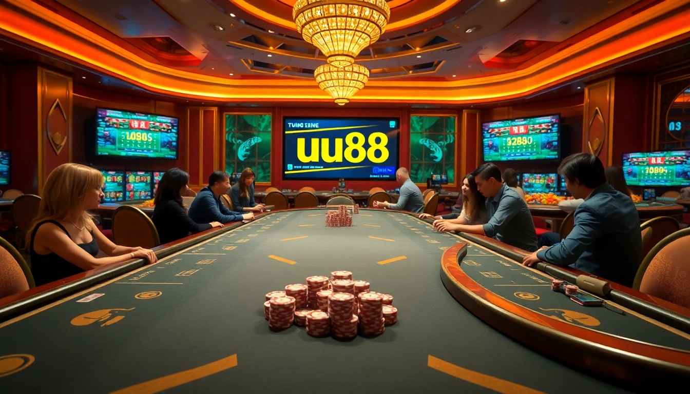 Experience the excitement of uu88 online gaming with vibrant casino visuals and engaging gameplay.