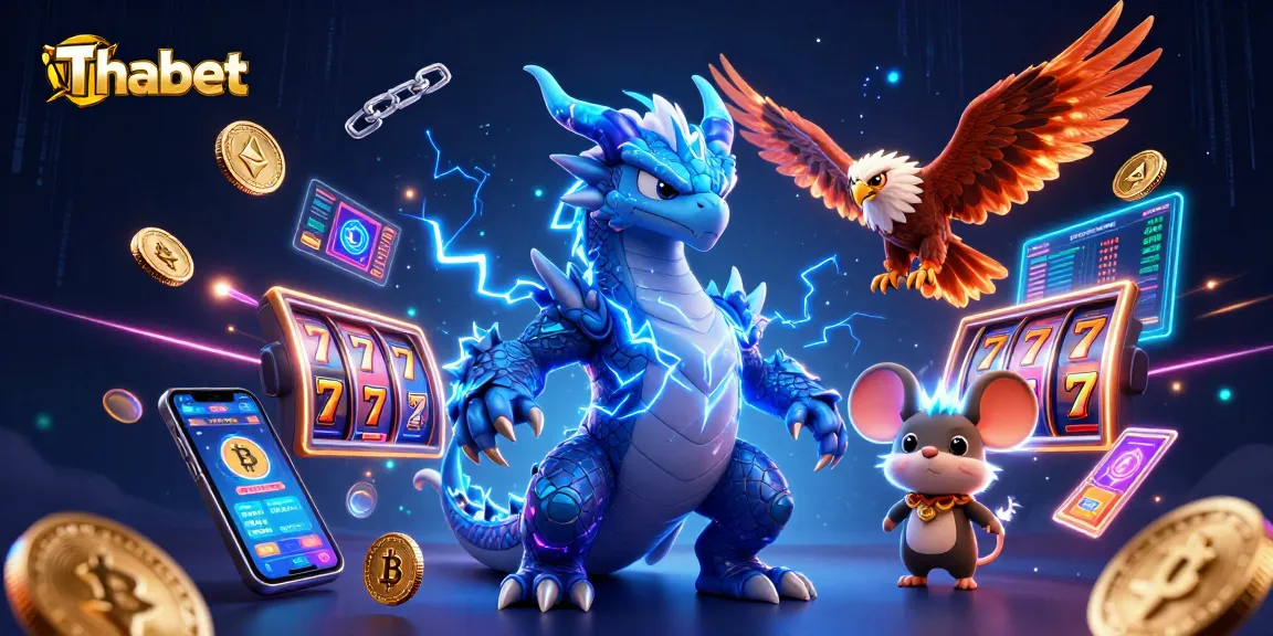 Play exciting games with Thabet's dynamic characters, including a thunder dragon and a wind hawk.
