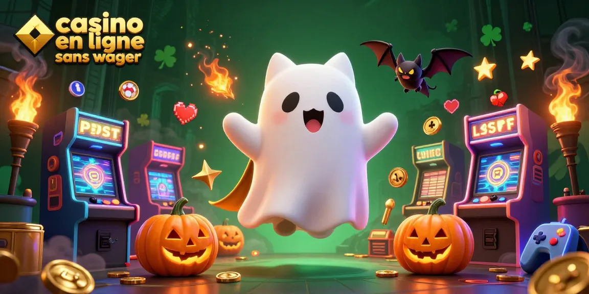 Visitez le casino en ligne sans wager avec un chat fantôme dans un manoir hanté rempli de machines à sous.