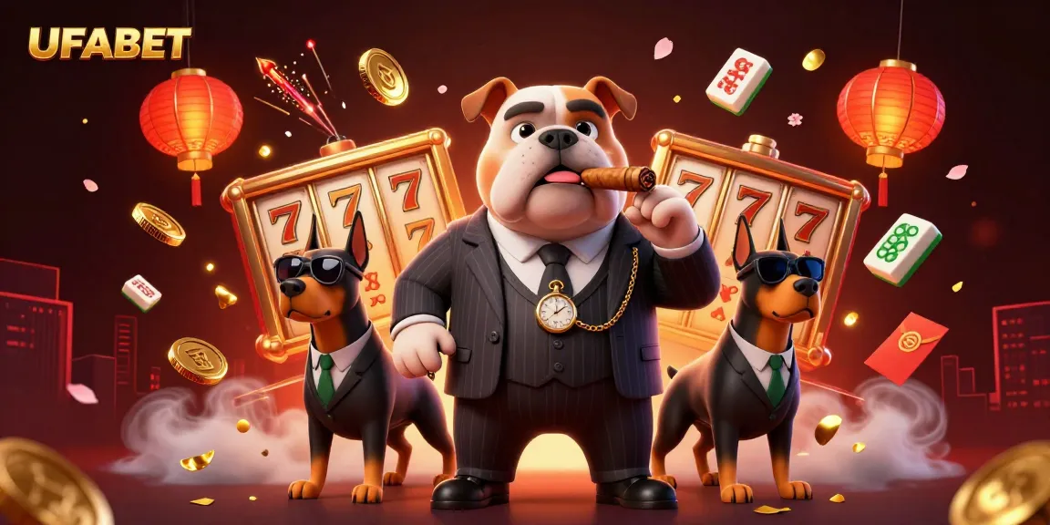 Experience the thrill of UFABET with a casino illustration showcasing dynamic gaming elements.