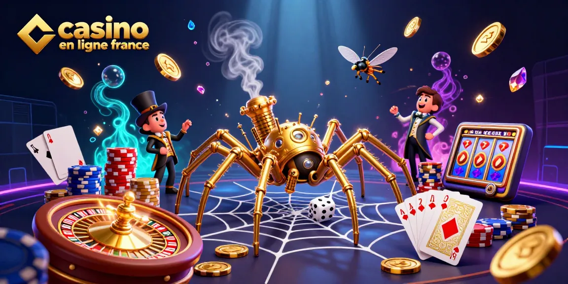 Faites le plein de jeux sur casino en ligne France avec une illustration 3D captivante.