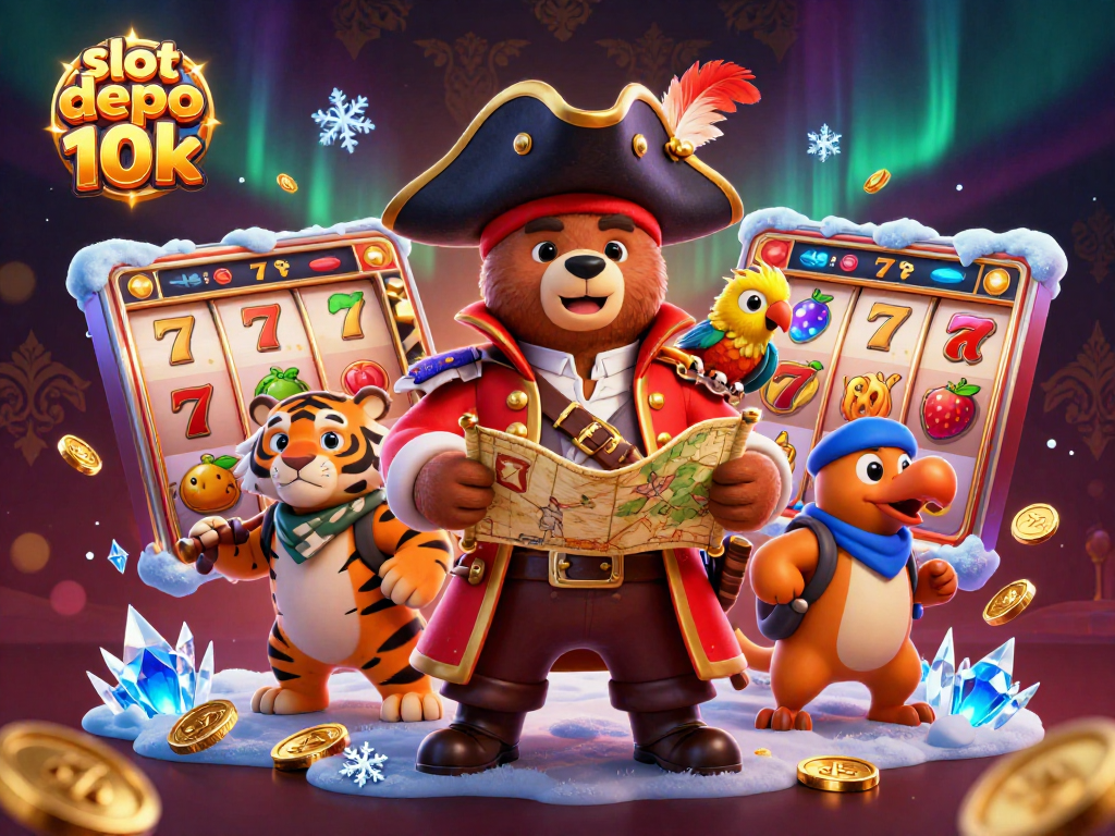 Menangkan jackpot di slot depo 10k dengan beruang bajak laut dan harimau