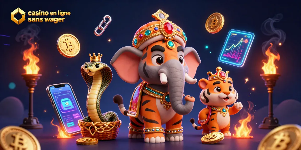 Immergez-vous dans le monde du casino en ligne sans wager avec un éléphant joaillé et un tigre maharaja