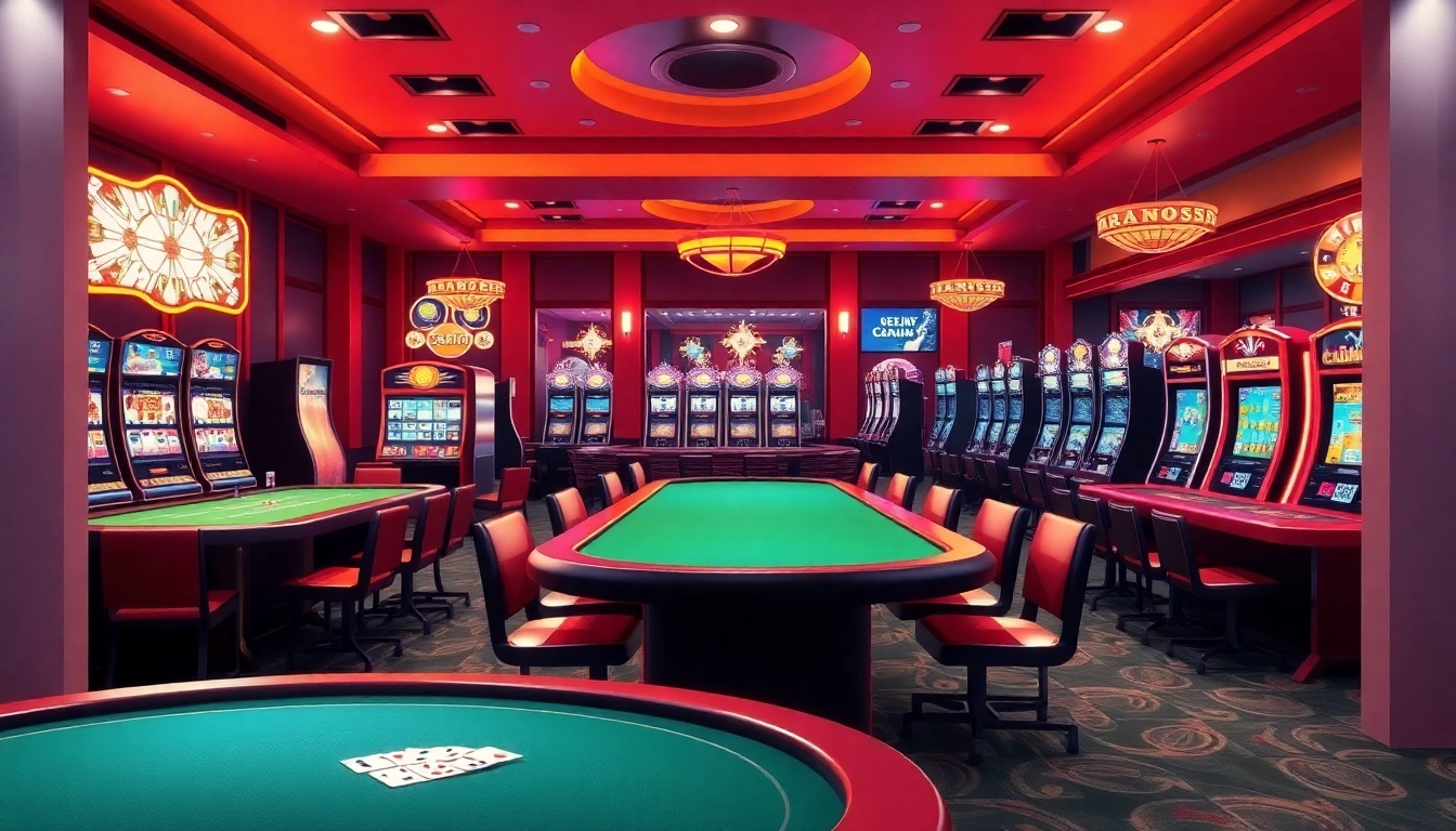 Discover top gaming options at Non Uk Casino 2025 featuring vibrant, inviting casino environments.
