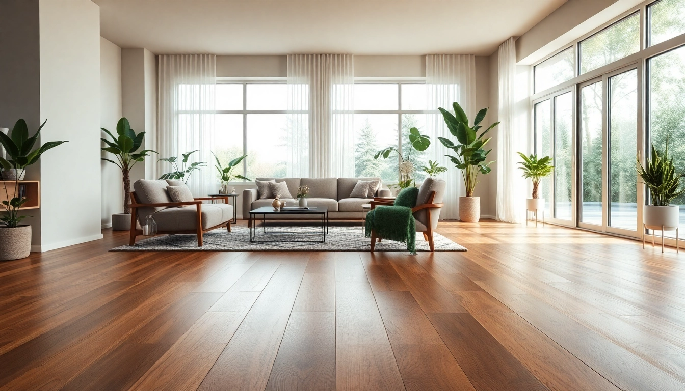 Enhance your home with luxurious vinyl flooring showcased in a modern interior setting.