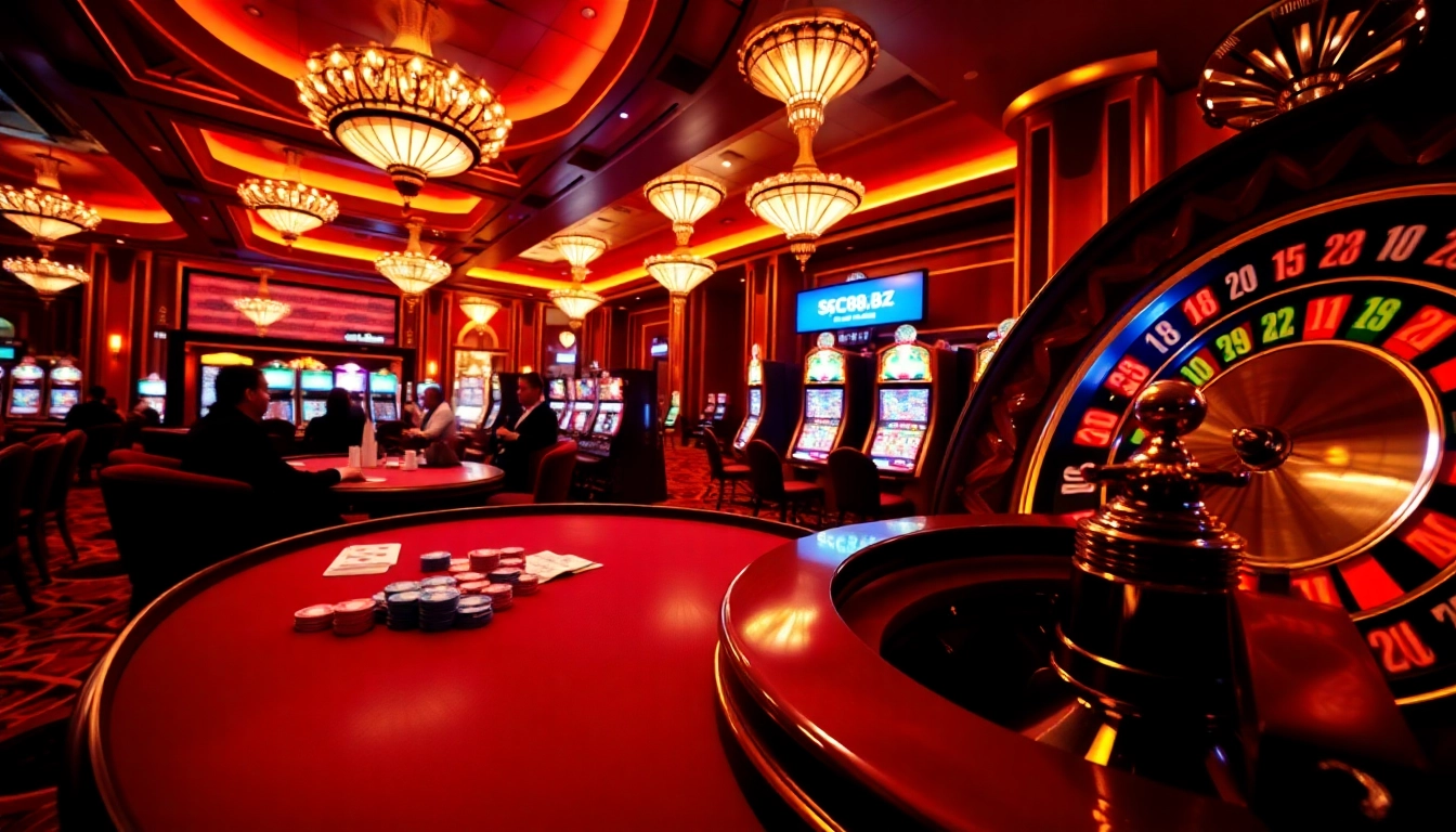 Experience the thrill of poker and roulette at https:/sc88.bz/ with vibrant casino visuals.