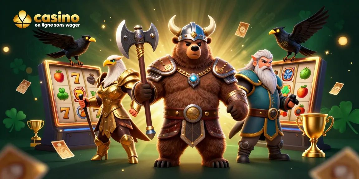 Plongez dans l'univers des jeux avec ce tableau dynamique représentant le casino en ligne sans wager.