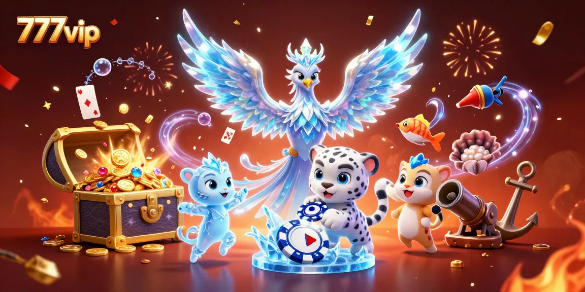 Immerse in the vibrant world of 777vip with animated characters and exciting casino elements.