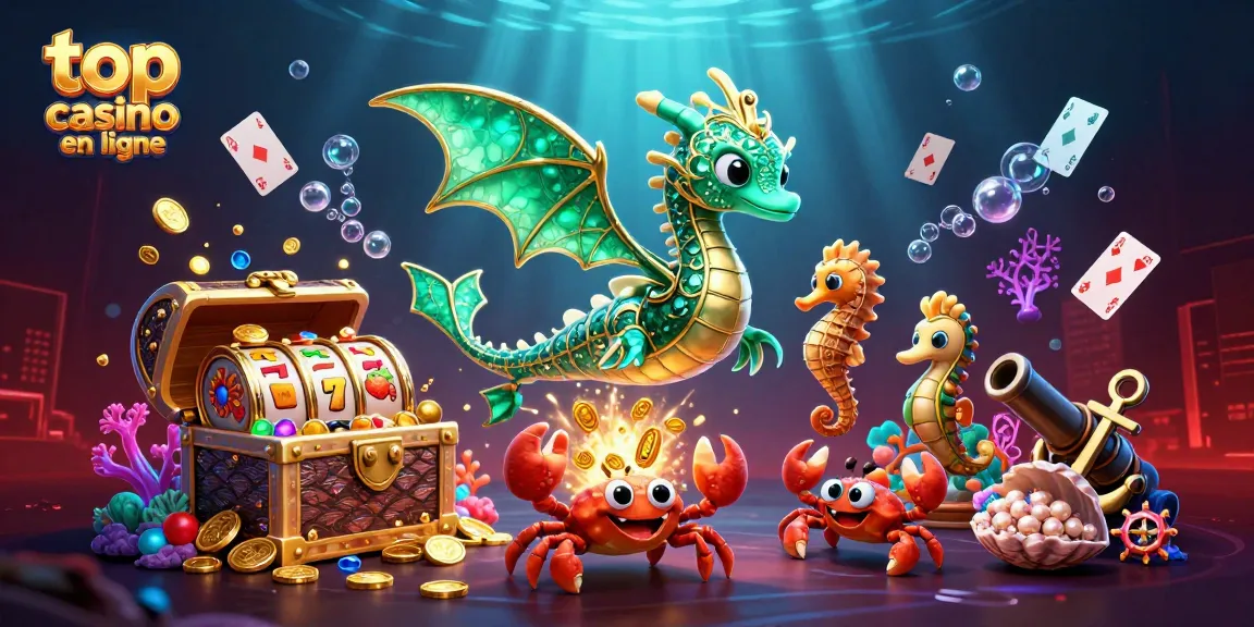 Accumulez des gains dans le top casino en ligne avec des dragons sous-marins.