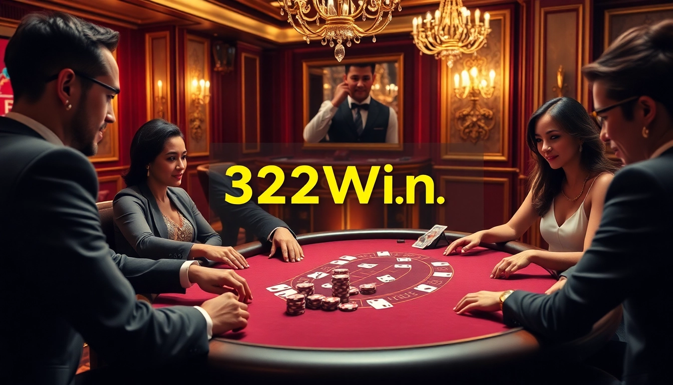 Experience the excitement of online gambling with a poker game at https://32win.capital/, showcasing luxurious casino elements.