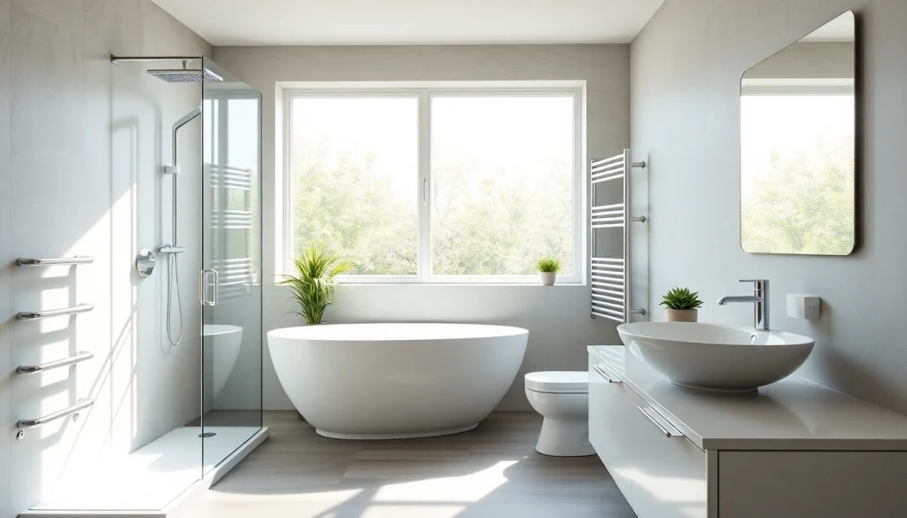 sonni sanitär GmbH bietet hochwertige Badezimmerprodukte in einer eleganten Umgebung an.