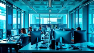 Tampa Bay Managed IT Services office environment with IT professionals collaborating on technology solutions.