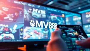 Experience the excitement of MV88 online gaming with a captivating digital interface.
