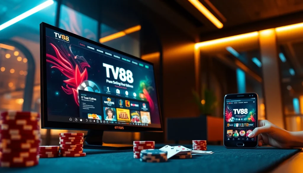 Experience the excitement of TV88 online casino with a vibrant and user-friendly interface.