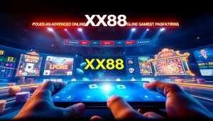 Engaging gaming experience on the XX88 online gambling platform showcasing various games in a modern interface.