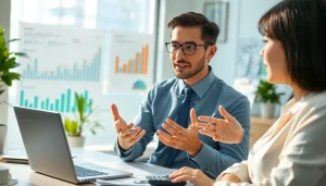 카드깡에 대한 위험을 설명하는 재무 상담사의 모습