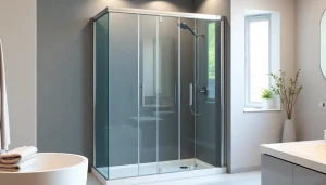 Installer une paroi de douche 150x200 avec un design moderne et élégant dans votre salle de bains.