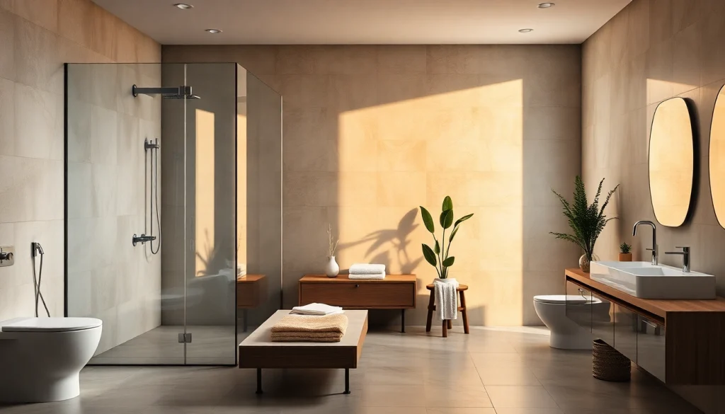 Erleben Sie die Vielfalt von sonni sanitär GmbH mit eleganten Duschwänden und modernen Badmöbeln.